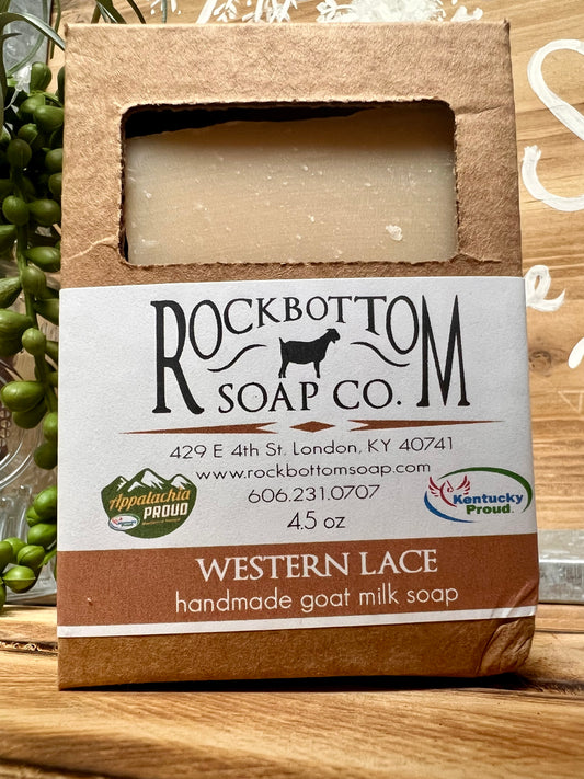 Western Lace Goat Handmade Milk Soap