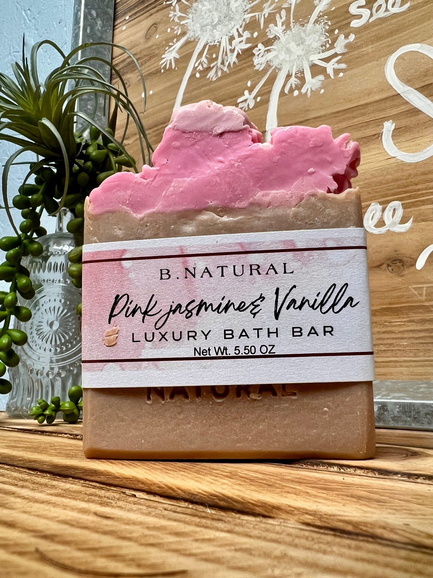 Pink Jasmine & Vanilla Luxury Bath Bar