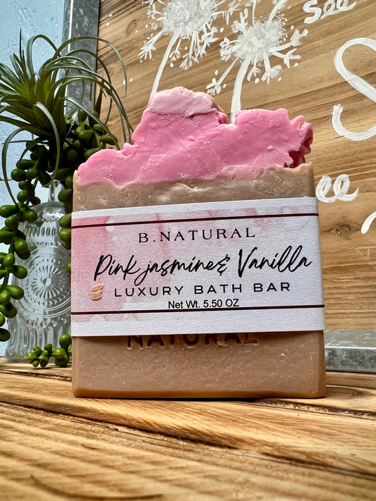 Pink Jasmine & Vanilla Luxury Bath Bar