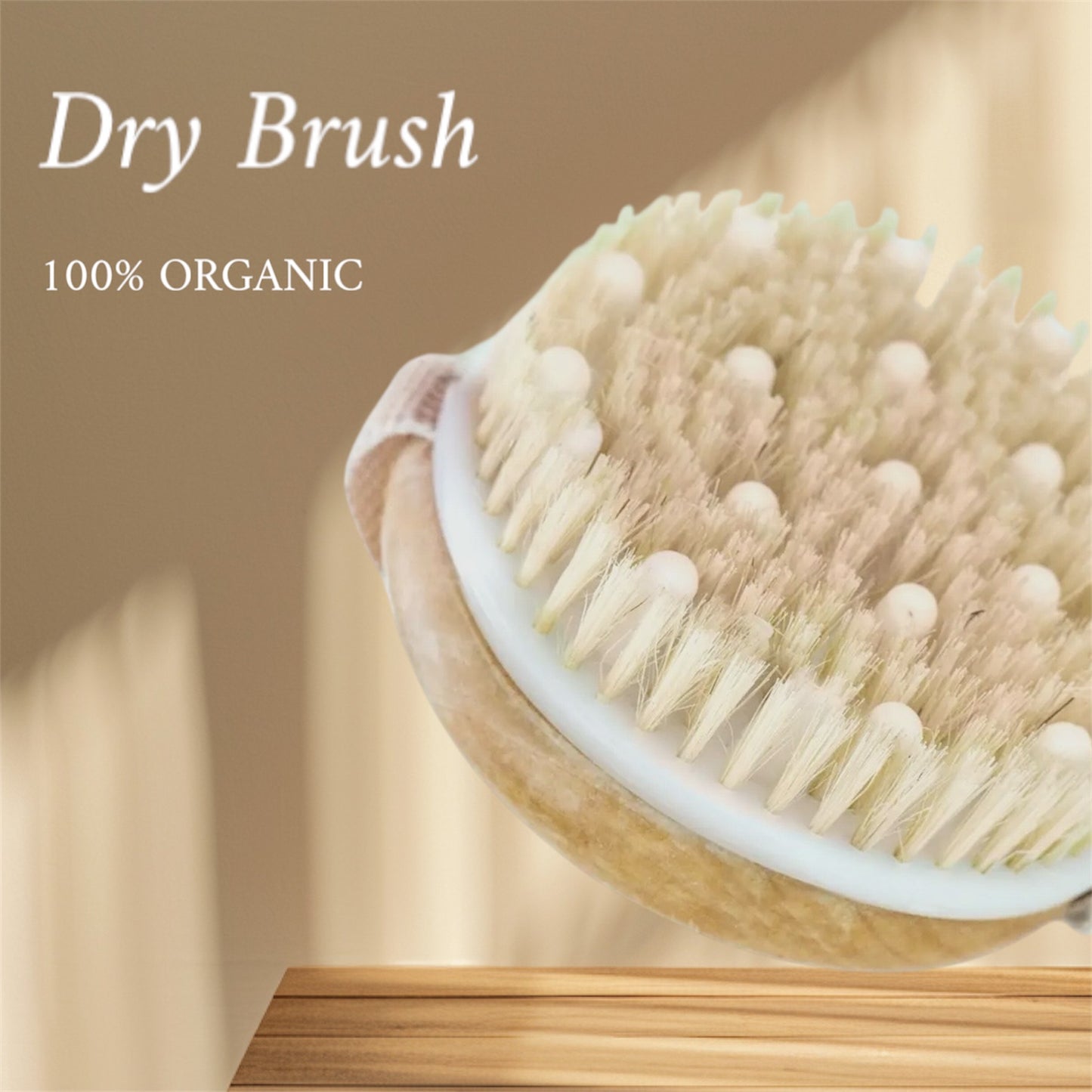Dry Brushing Body Brush with Cellulite Massager