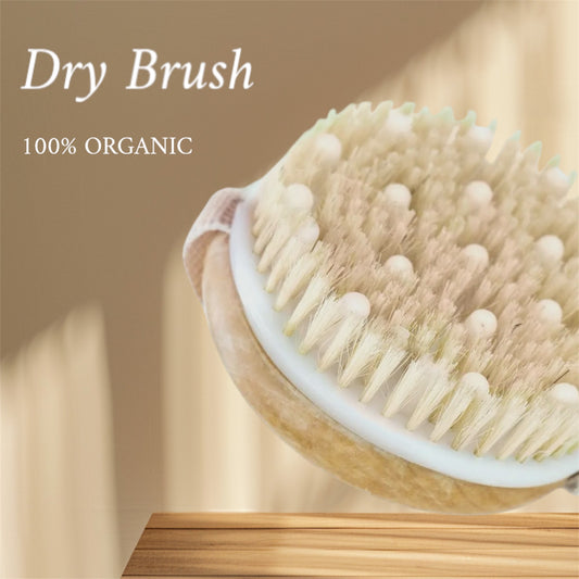 Dry Brushing Body Brush with Cellulite Massager